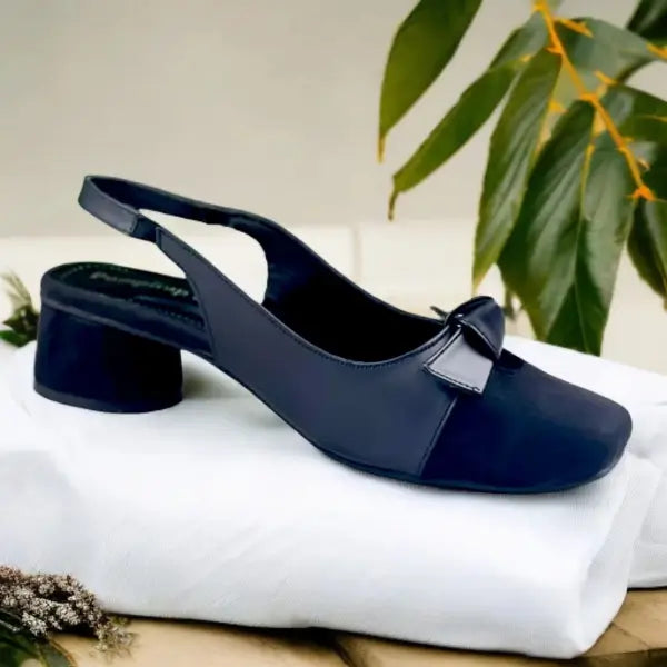 BB Bow Legacy Slingback PIU_217 Imported Sofa Rexine ladies shoes PumpItUp.pk