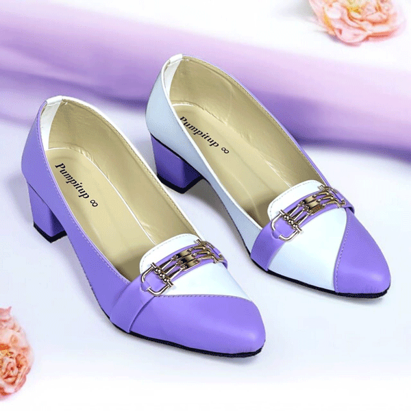 Banafshi Pearl Block Heel Banafshi Pearl sofa rexine ladies shoes PumpItUp.pk