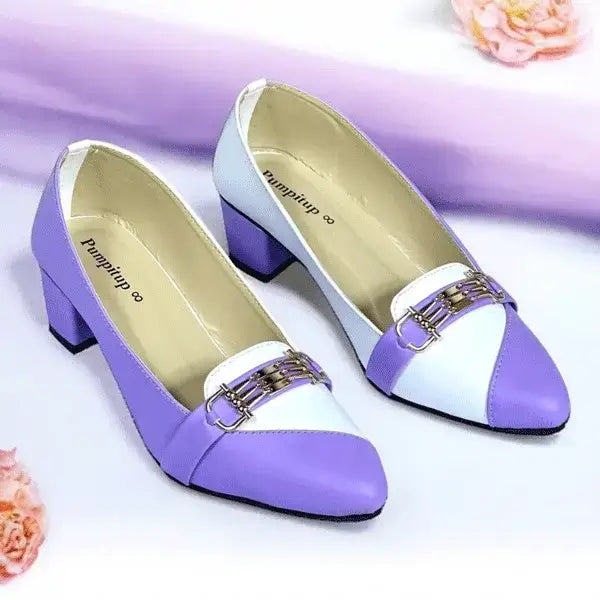 Banafshi Pearl Block Heel Banafshi Pearl sofa rexine ladies shoes PumpItUp.pk