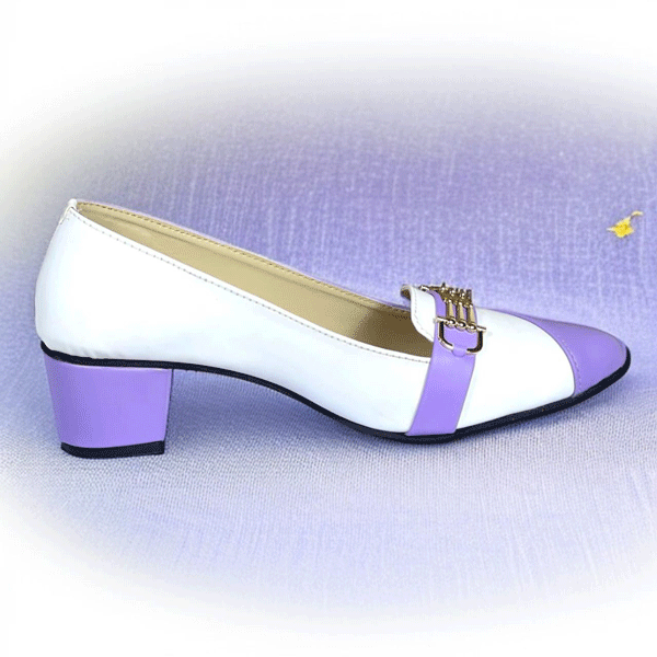 Banafshi Pearl Block Heel Banafshi Pearl sofa rexine ladies shoes PumpItUp.pk