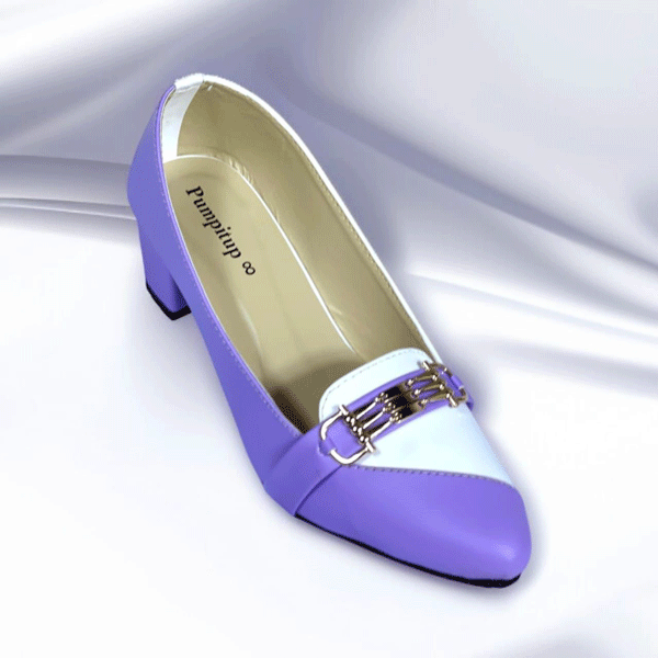 Banafshi Pearl Block Heel Banafshi Pearl sofa rexine ladies shoes PumpItUp.pk