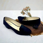 Black Comfy Block Heel Pump PIU_145 Amarah Rexine ladies shoes PumpItUp.pk