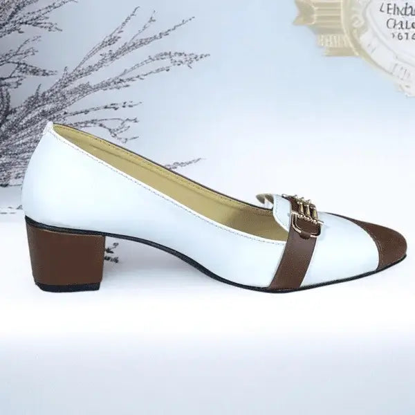 Brownie Pearl Block Heel PIU_263 sofa rexine ladies shoes PumpItUp.pk