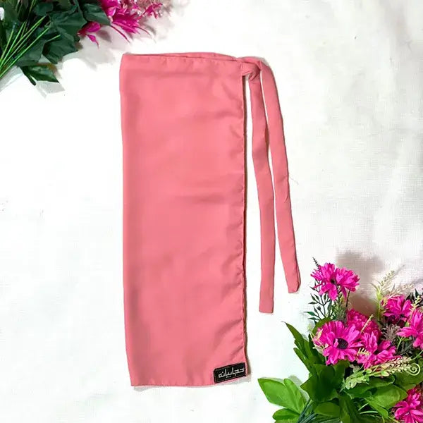 Candy Pink Half Niqab HB-69 Double Georgette modest wear by Hijabiyana by PumpItUp Pakistan