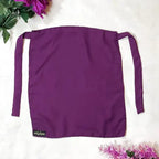 Dark Purple Half Niqab HB-57 – Soft, breathable Double Georgette modest wear by Hijabiyana by PumpItUp