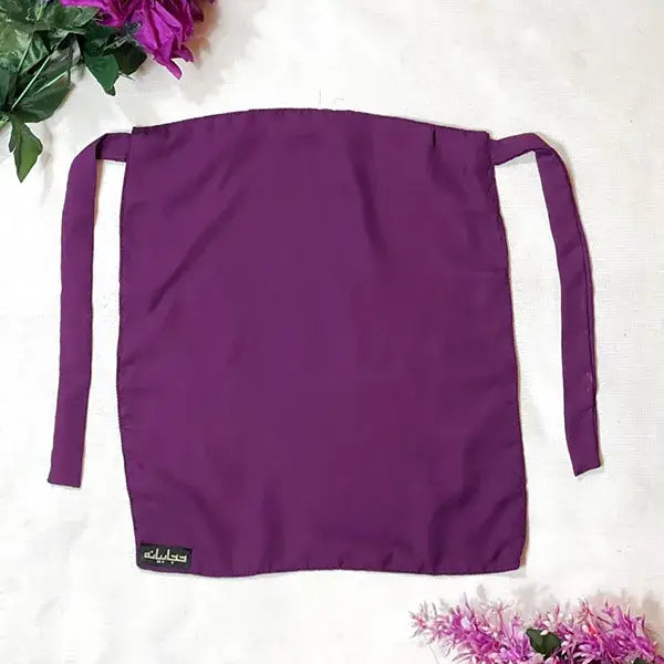 Dark Purple Half Niqab HB-57 – Soft, breathable Double Georgette modest wear by Hijabiyana by PumpItUp