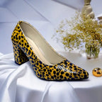 Jungle Queen Block Heel PIU_203 Patent Rexine ladies shoes PumpItUp.pk