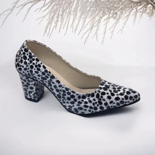 Jungle Queen Block Heel PIU_204 Patent Rexine ladies shoes PumpItUp.pk