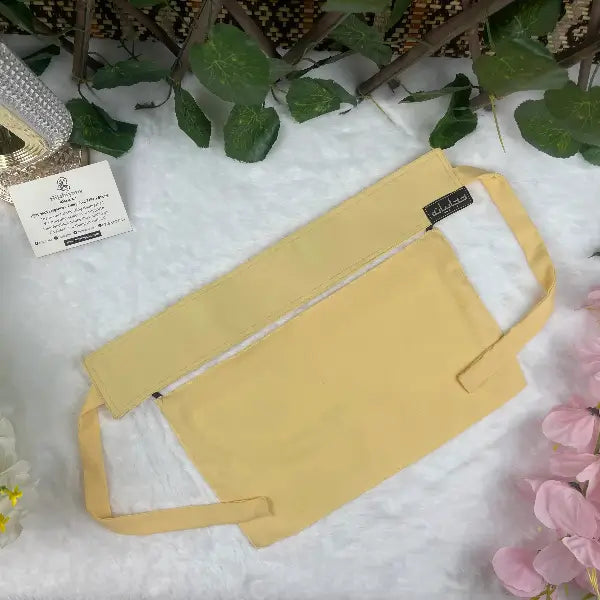 Light Yellow Saudi Niqab HB-33 – Elegant Double Georgette Niqab by Hijabiyana by PumpItUp