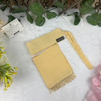 Light Yellow Saudi Niqab With Beads HB-34 – Elegant Double Georgette Niqab by Hijabiyana by PumpItUp