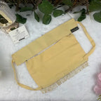 Light Yellow Saudi Niqab With Beads HB-34 – Elegant Double Georgette Niqab by Hijabiyana by PumpItUp