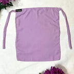 Lilac Half Niqab HB-53 – Lightweight Double Georgette Modest Wear by Hijabiyana