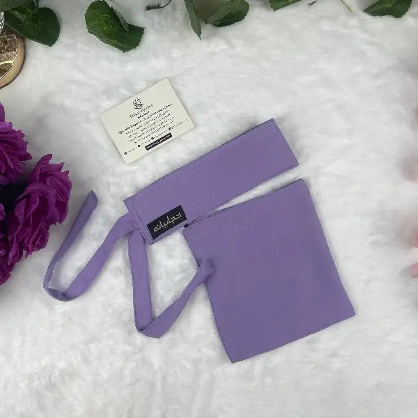 Lilac Saudi Niqab HB-5 – Double Georgette Lightweight Modest Wear by Hijabiyana by PumpItUp