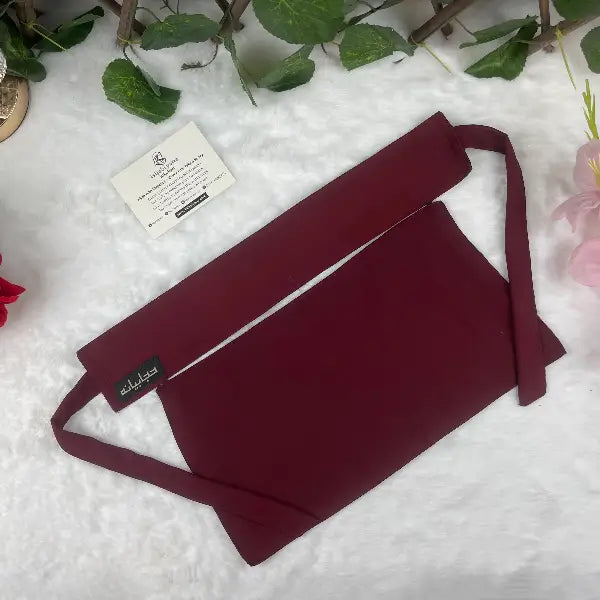 Mehroon Saudi Niqab HB-9 Double Georgette modest wear by Hijabiyana by PumpItUp