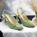 Mint Gloss Heels Pump PIU_192 patent ladies shoes PumpItUp.pk