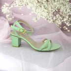 Mint Muse Block Heel Sandal PIU_174 patent rexine ladies shoes PumpItUp.pk