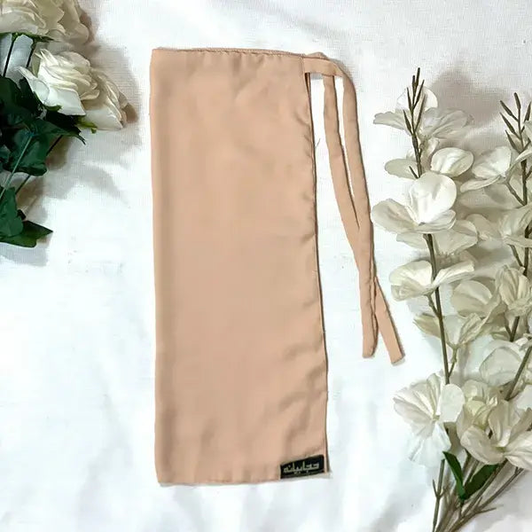 Nude Half Niqab HB-61 – Soft, breathable Double Georgette modest wear by Hijabiyana by PumpItUp