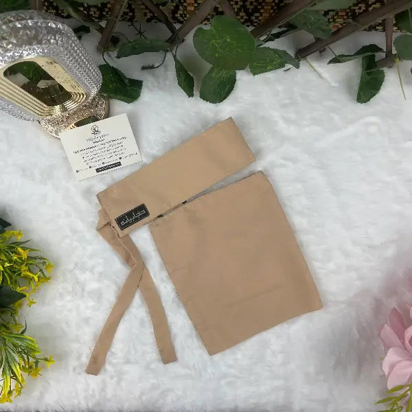 Nude Saudi Niqab HB-21 – Double Georgette Elegant Modest Wear by Hijabiyana by PumpItUp