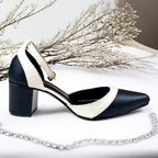 Pointed Ankle Strap Block Heel Pump PIU_248 Sofa Rexine ladies shoes PumpItUp.pk