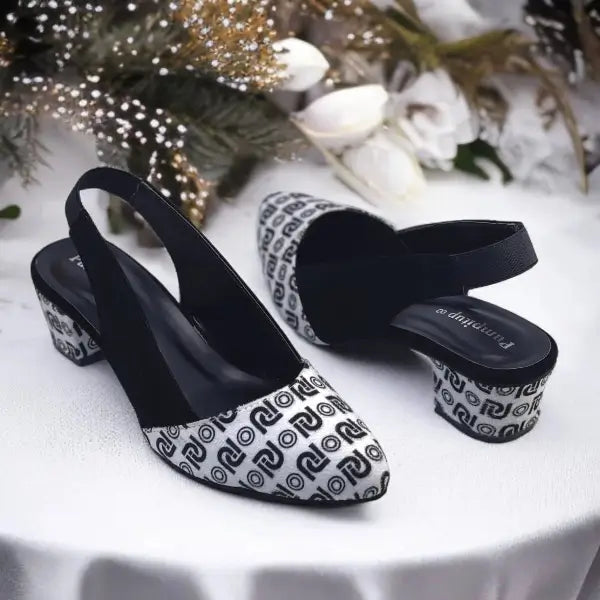 Pumpitup Signature Block Heel PIU_205 Sweet Amarah Rexine ladies shoes PumpItUp.pk