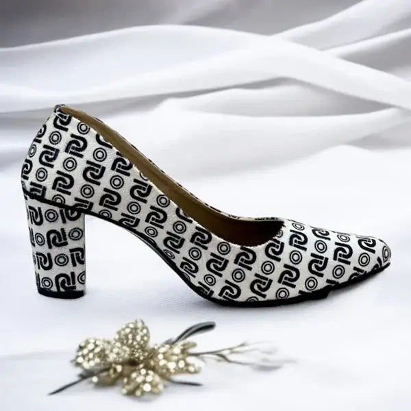 Pumpitup Signature Block Heels PIU_244 Amarah Rexine ladies shoes PumpItUp.pk