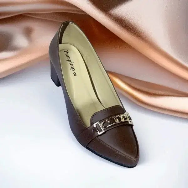 Royal Hazel Block Heel PIU_262 sofa rexine ladies shoes PumpItUp.pk