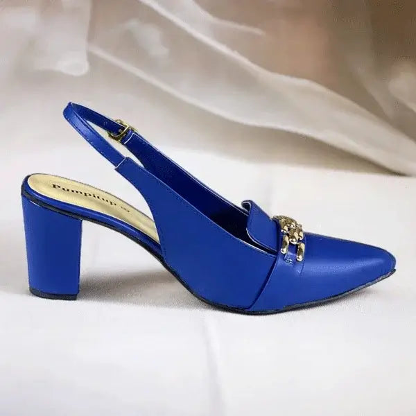 Sapphire Dove Block Heel PIU_259 sofa rexine ladies shoes pumpitup.pk
