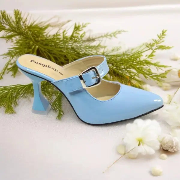 Sky Gloss Heels Pump PIU_190 patent ladies shoes PumpItUp.pk