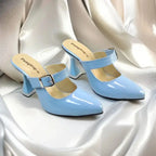 Sky Gloss Heels Pump PIU_190 patent ladies shoes PumpItUp.pk