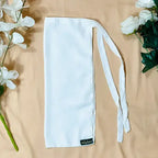 White Half Niqab HB-63 – Soft, breathable Double Georgette modest wear by Hijabiyana by PumpItUp