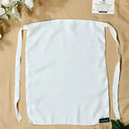 White Half Niqab HB-63 – Soft, breathable Double Georgette modest wear by Hijabiyana by PumpItUp