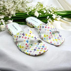 Classic White Luxury-Inspired Heel Sandal PIU_153 HLV Jeans Rexine ladies shoes PumpItUp.pk