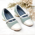 White Woven Retro Block Heel PIU_246 Patent & Amarah Rexine ladies shoes PumpItUp.pk
