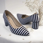Zebra Charm Block Heels PIU_206 Amarah Rexine ladies shoes PumpItUp.pk
