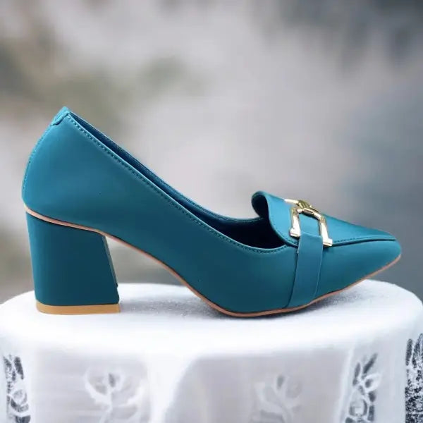 Zink Grace Mode Block Heels PIU_237 Lacra Rexine ladies shoes PumpItUp.pk