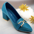 Zink Grace Mode Block Heels PIU_237 Lacra Rexine ladies shoes PumpItUp.pk