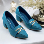 Zink Grace Mode Block Heels PIU_237 Lacra Rexine ladies shoes PumpItUp.pk